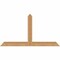 Ekena Millwork Portland Timber Gable Bracket, Western Red Cedar, 48"W x 26"H x 1 1/2"D x 3 1/2"F, 13/12 Pitch GBW048X26X0204POR00SWR - alternate 1
